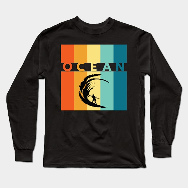 Ocean Long Sleeve T-Shirt by WonBerland